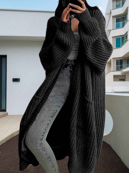 Autumn And Winter Long Sweater Women's Loose All-matching Base Long-sleeved Knitted Cardigan
