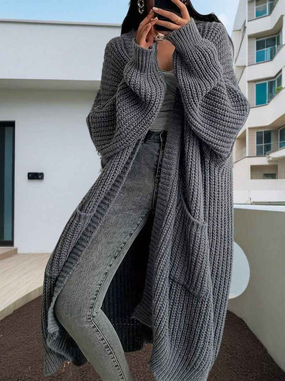 Autumn And Winter Long Sweater Women's Loose All-matching Base Long-sleeved Knitted Cardigan