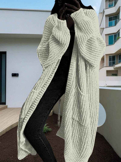Autumn And Winter Long Sweater Women's Loose All-matching Base Long-sleeved Knitted Cardigan